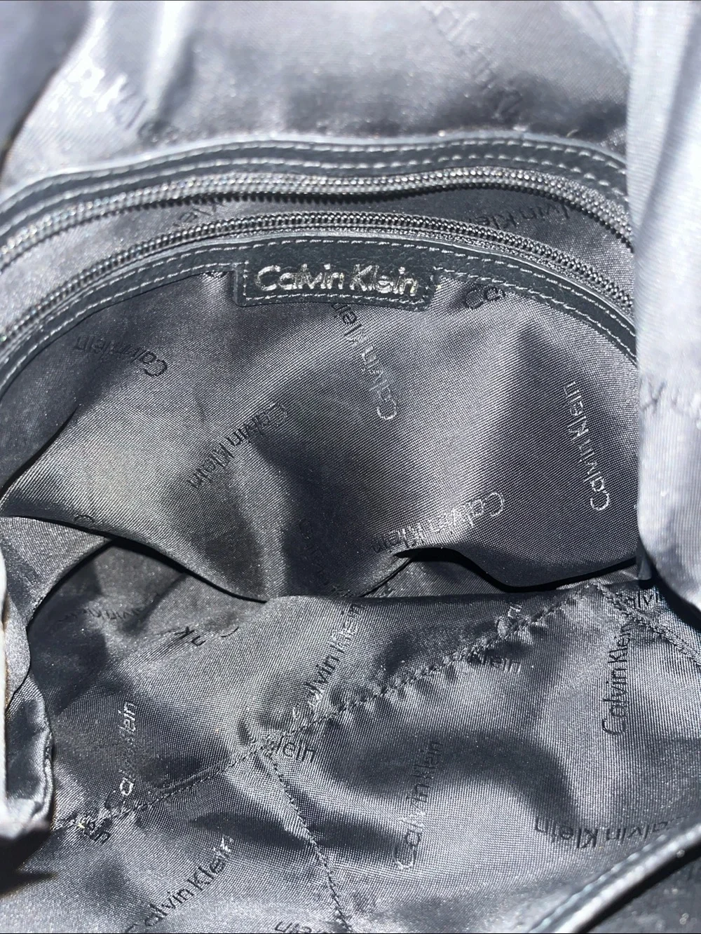 Calvin Klein Black Leather Handbag